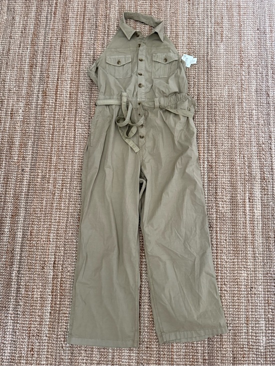 American Eagle Outfitters Pants - American Eagle Outfitters Olive Utility Sleeveless Jumpsuit